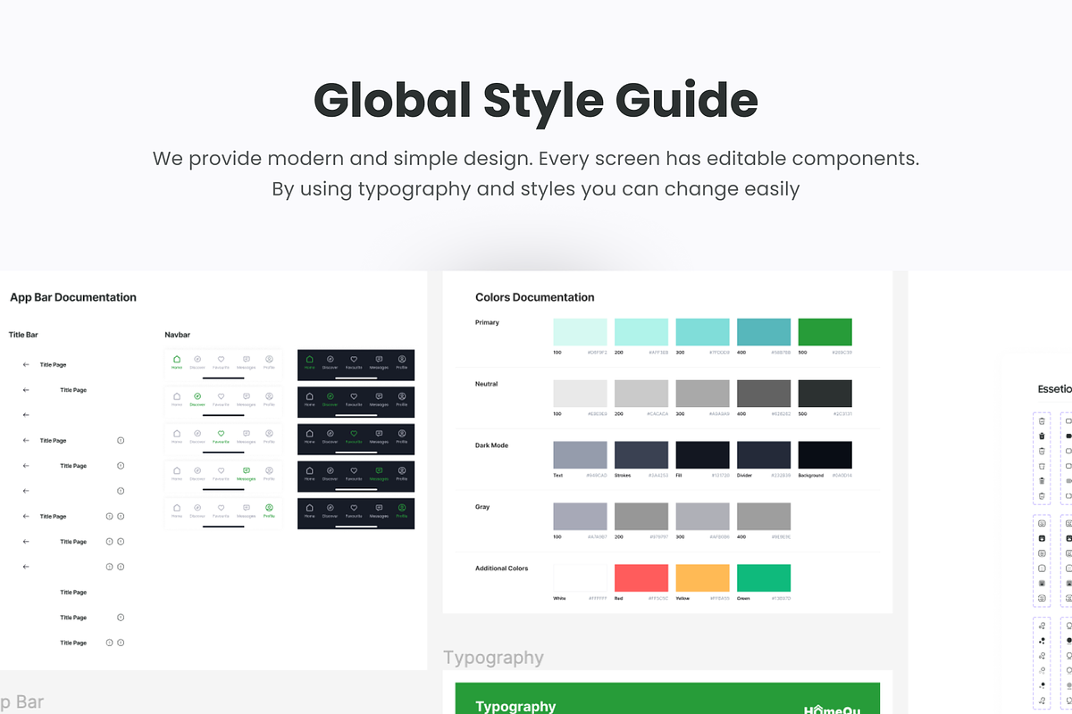 HomeQu - Real Estate App UI Kit, an UI Kit Template by Moni Studio (Photo 3 of 6)