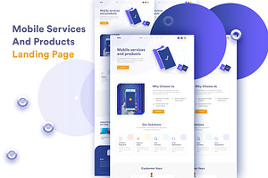 Service And Products Landing Page