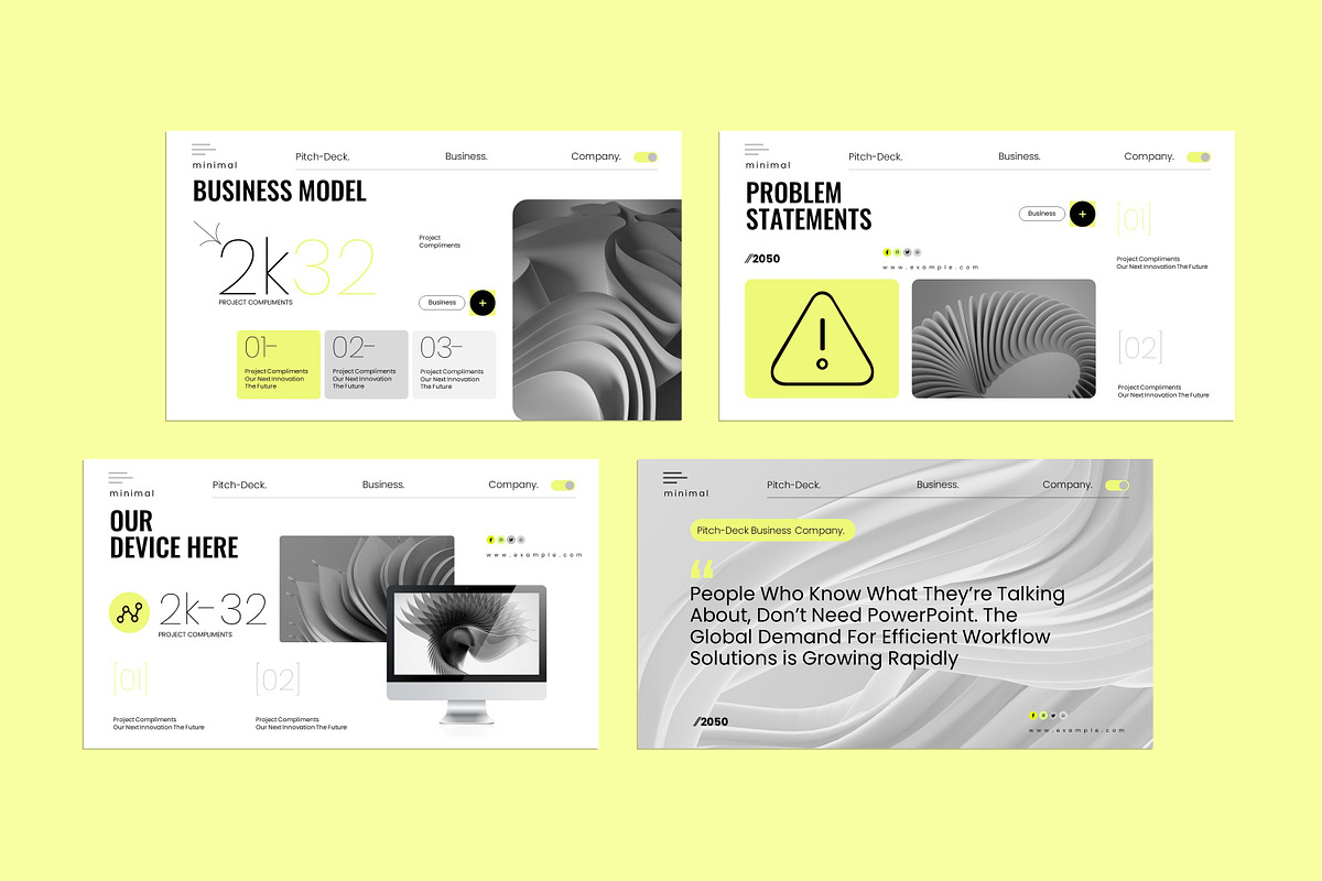 Minimal Pitch-Deck Presentation, a Presentation Template by Creative-Work (Photo 4 of 9)