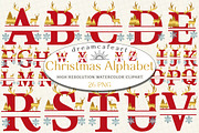 Christmas Clip Art Alphabet Letters, an Illustration by DreamCafeArt (Thumbnail 1 of 7)