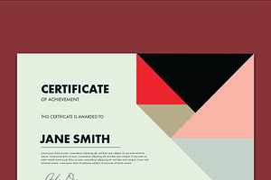 Certificate with Aztec Shape Design, a Templates & Theme by wavebreak