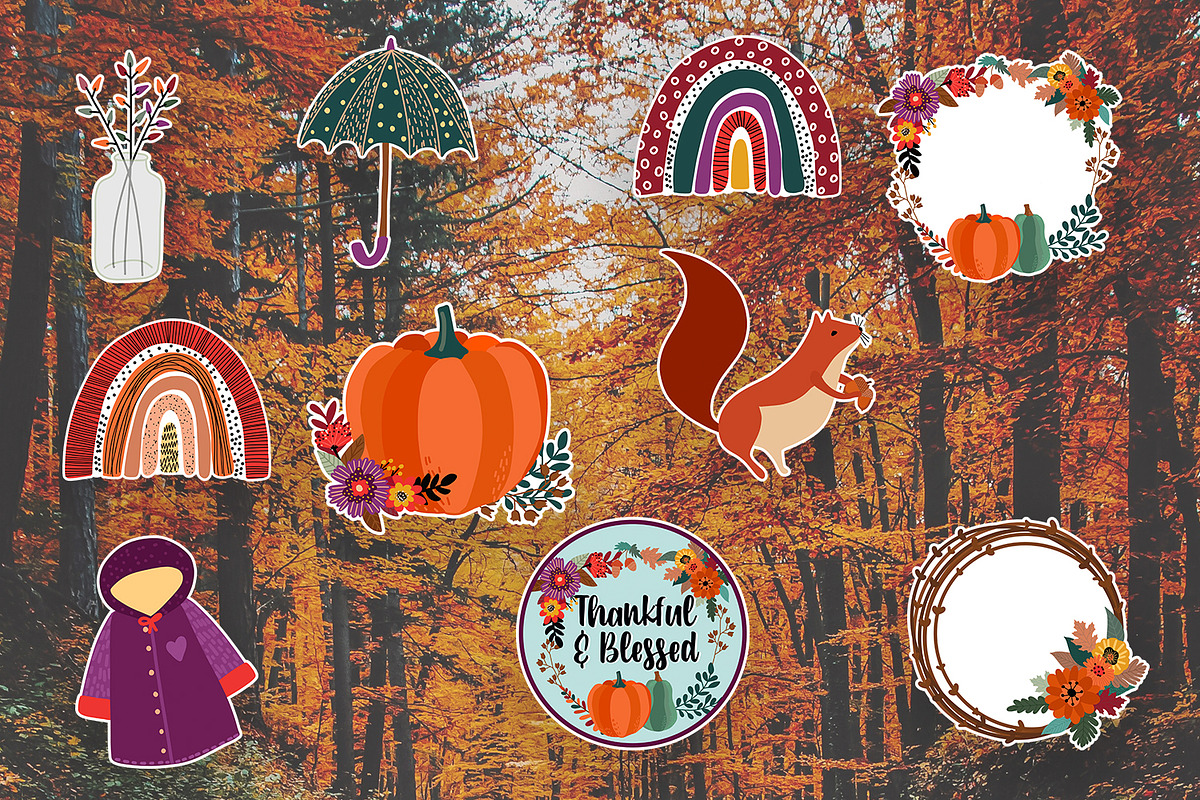 November Stickers for Cricut | Fall, an Illustration by illuztrate (Photo 9 of 10)