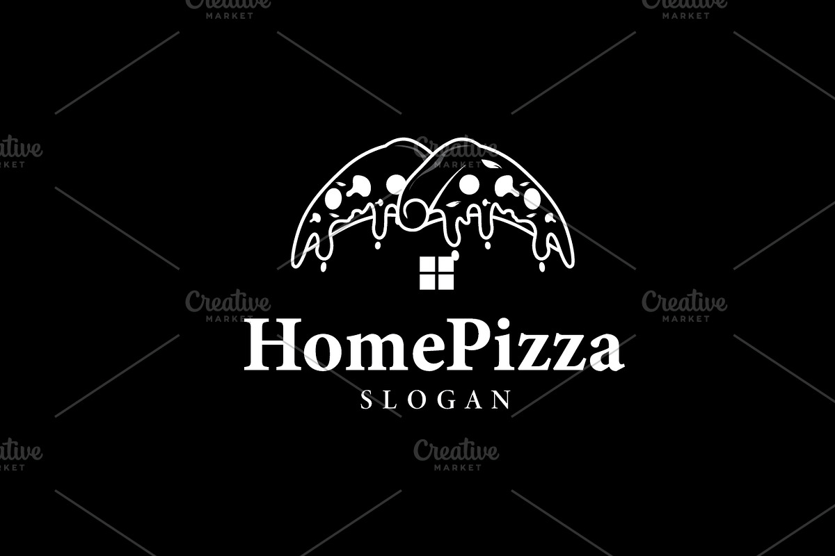 Pizza House Emblem Design Simple, a Branding & Logo Template by Maylianaw28 (Photo 2 of 3)