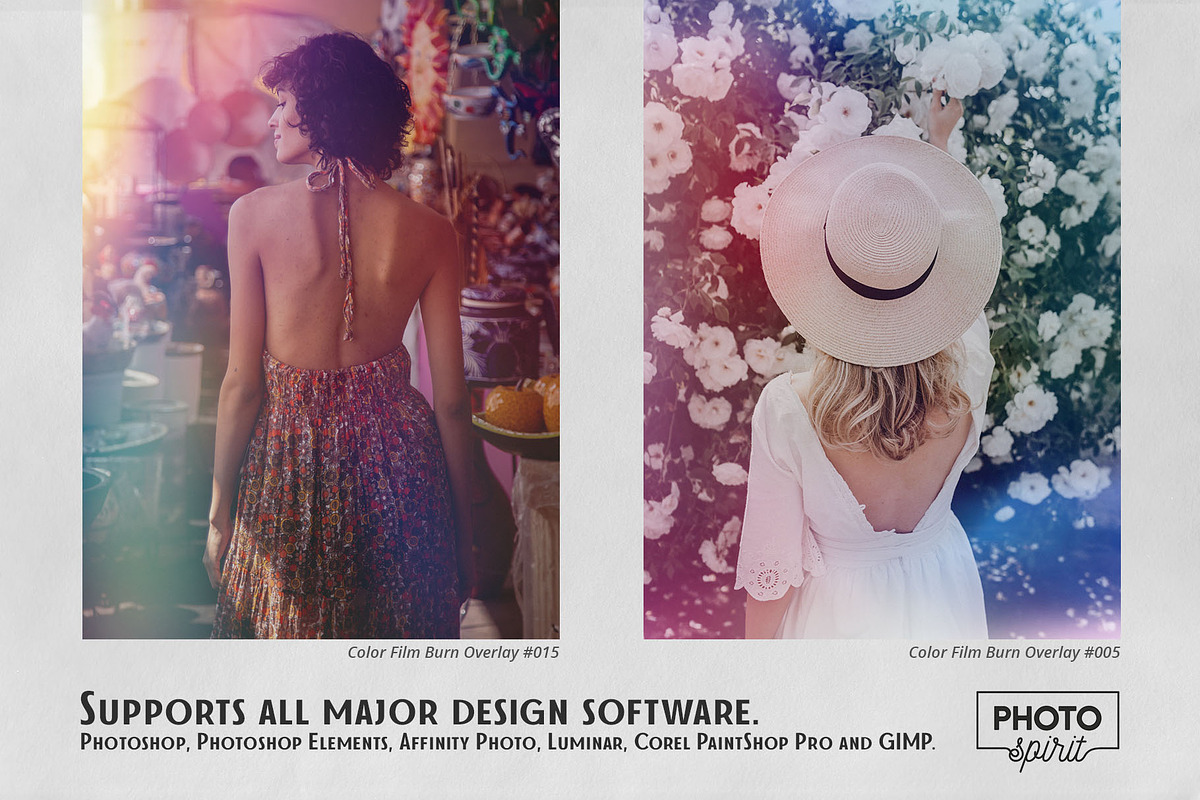 Color Film Burn Overlays, a Brushes & More by PhotoSpirit (Photo 5 of 10)