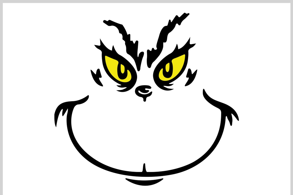 grinch face vector, an object illustrationcar wrap design