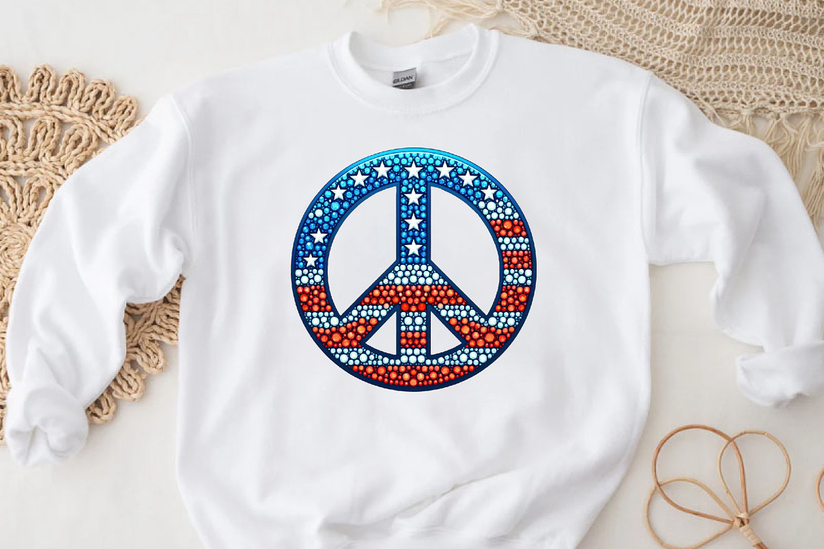 Patriotic Peace Sign Independence, an Illustration by Designworld (Photo 3 of 7)