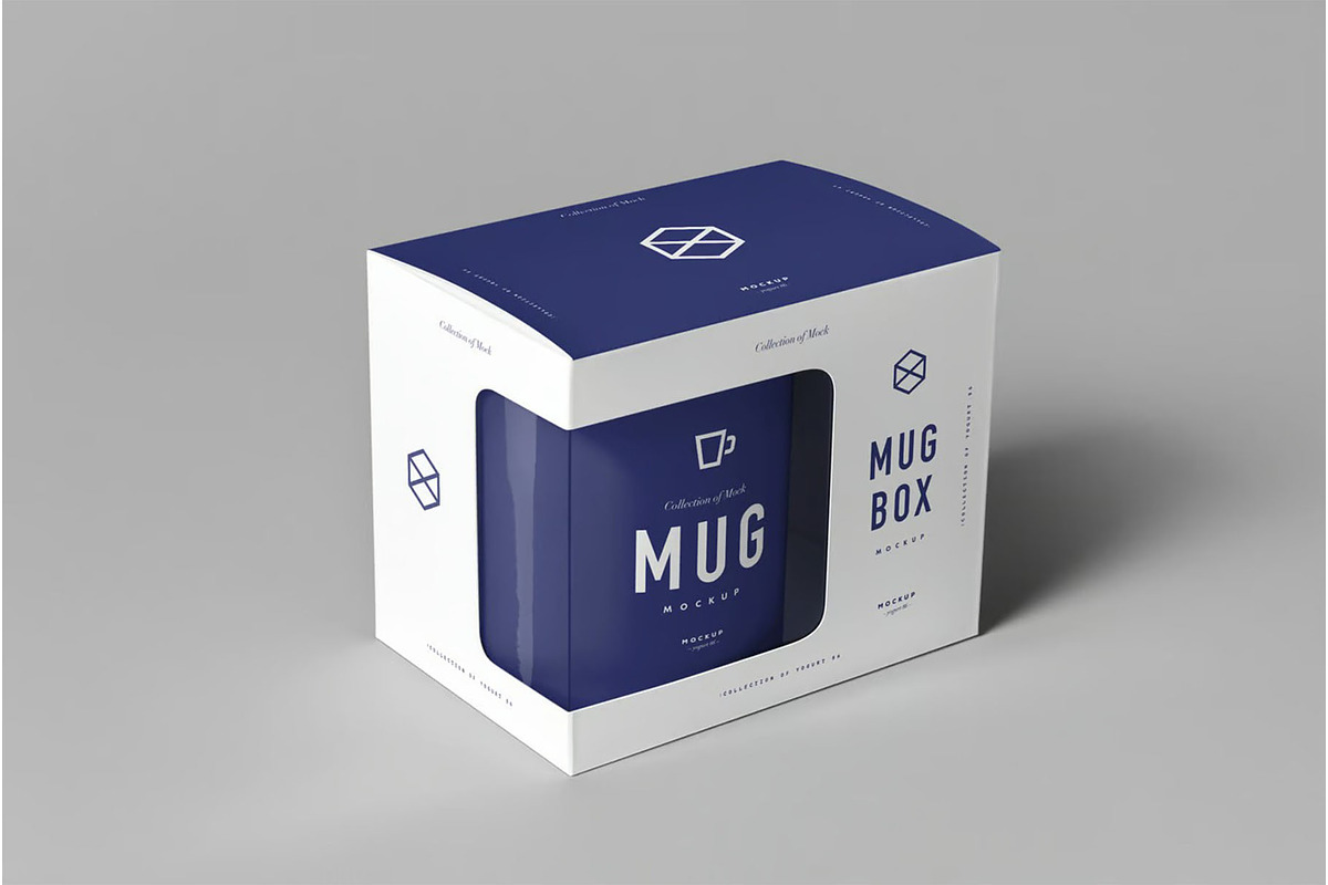 Mug & Box Mock-up, a Cups & Container Mockup by zippypixelstudio (Photo 5 of 9)
