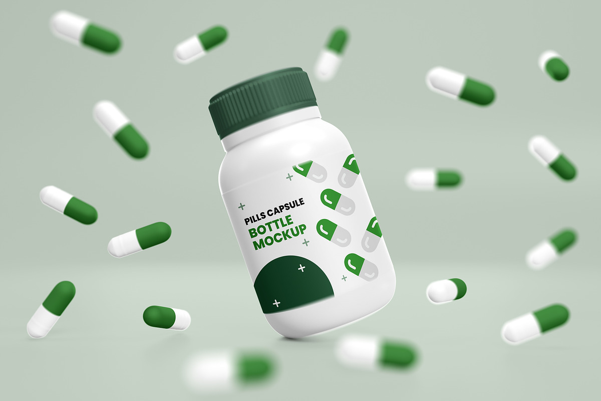 Pill Bottle mockup, a Product Mockup by xavier_studio (Photo 3 of 5)