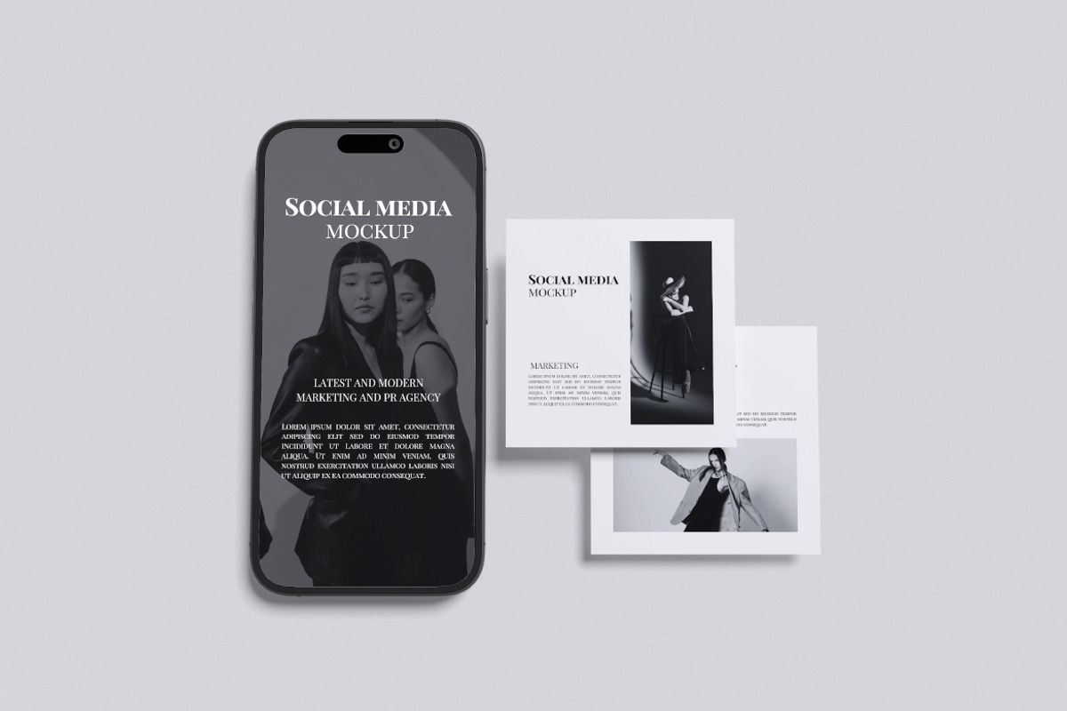 Social Media Mockup, an iPhone Mockup by Pikachudesign (Photo 2 of 5)