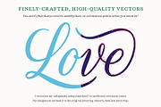 Merry Christmas Calligraphy Vectors, a Decorative Illustration by Molly Suber Thorpe (Thumbnail 7 of 7)