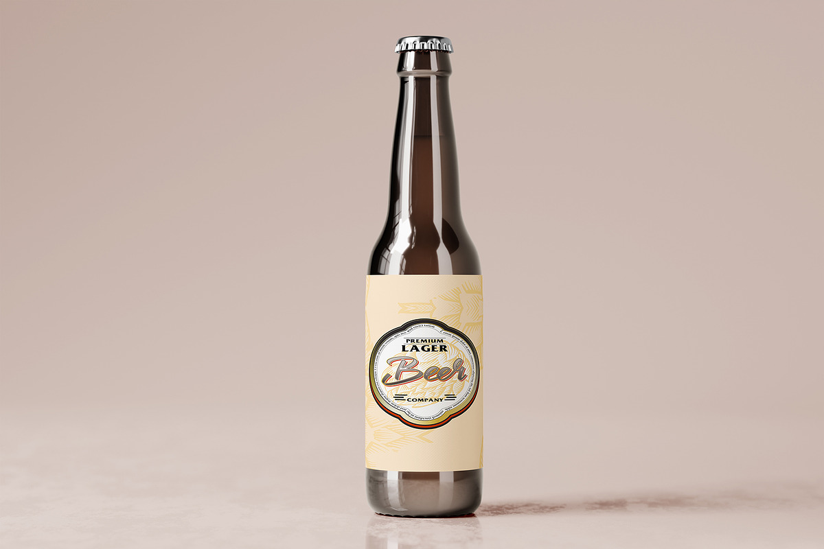 Beer Bottle Mockup, a Product Mockup by Designbuys (Photo 6 of 10)