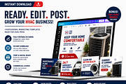 HVAC Social Media Templates Pack, a Social Media Template by PSDPixel (Thumbnail 6 of 6)