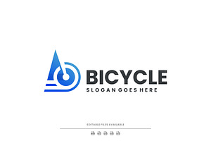 Modern Gradient Abstract Bicycle, a Branding & Logo Template by Artnivora.Std