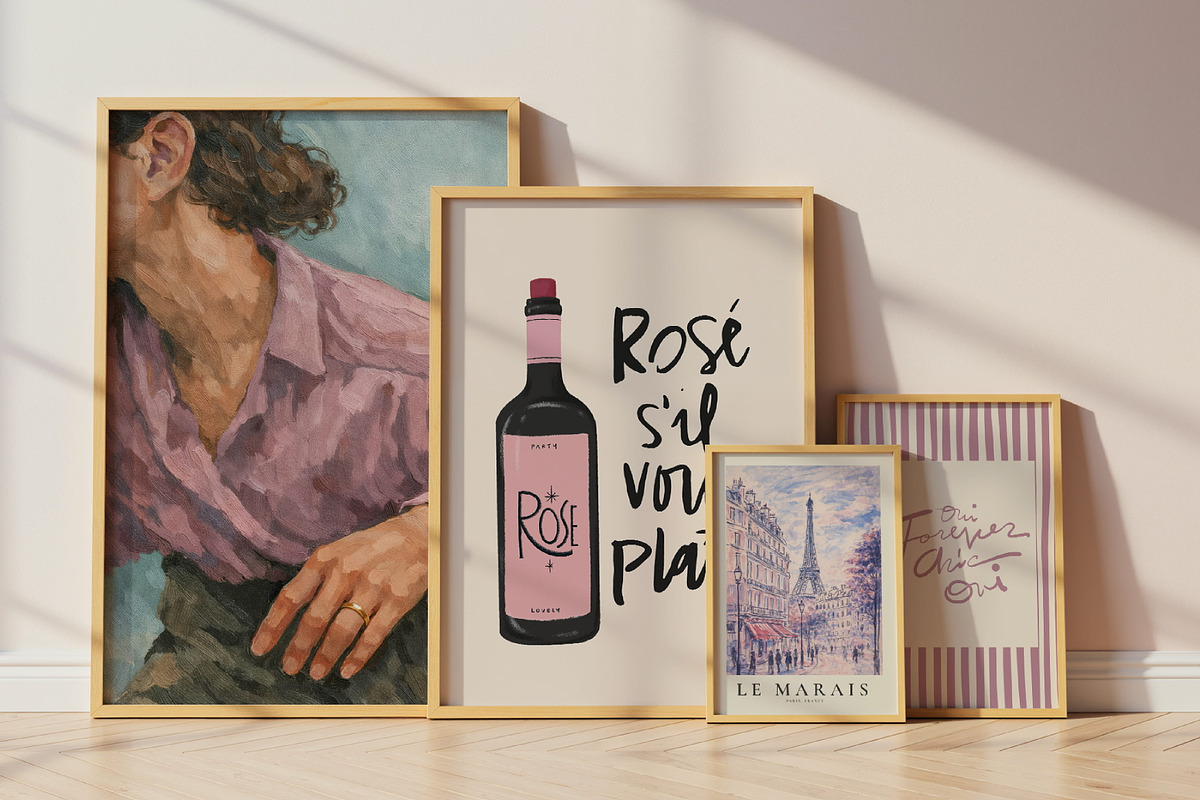 Paris Inspired Prints and Posters, a Background Graphic by Paper Flowers Studio (Photo 10 of 12)