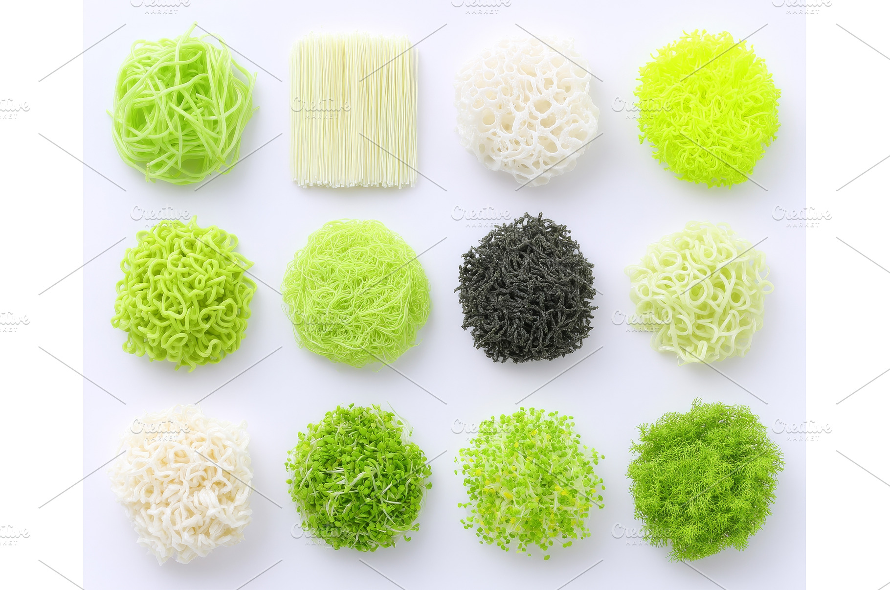 A collection of micro greens is set, a Background Photo by ZinetroN