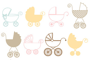 Baby Carriage Photoshop Brushes