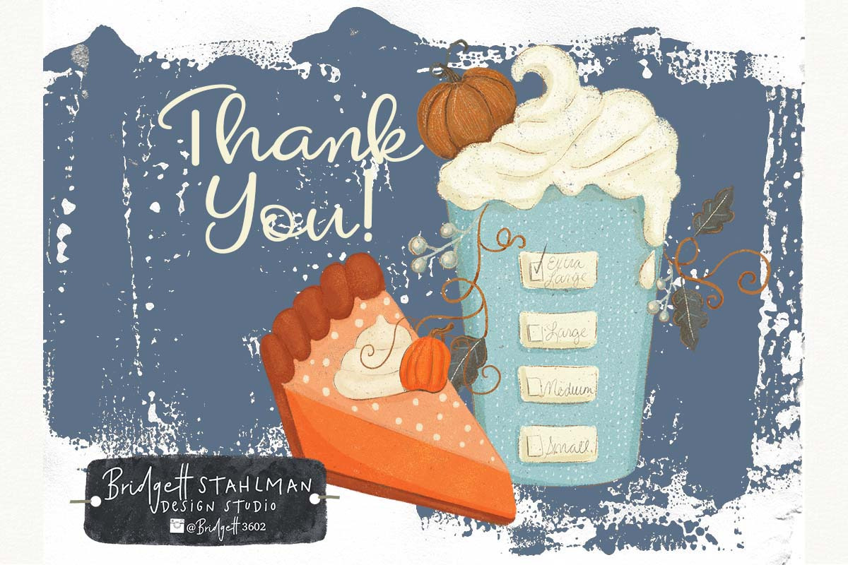 Coffee Pumpkin Spice Season Clipart, an Illustration by Bridgett Stahlman Design (Photo 5 of 5)