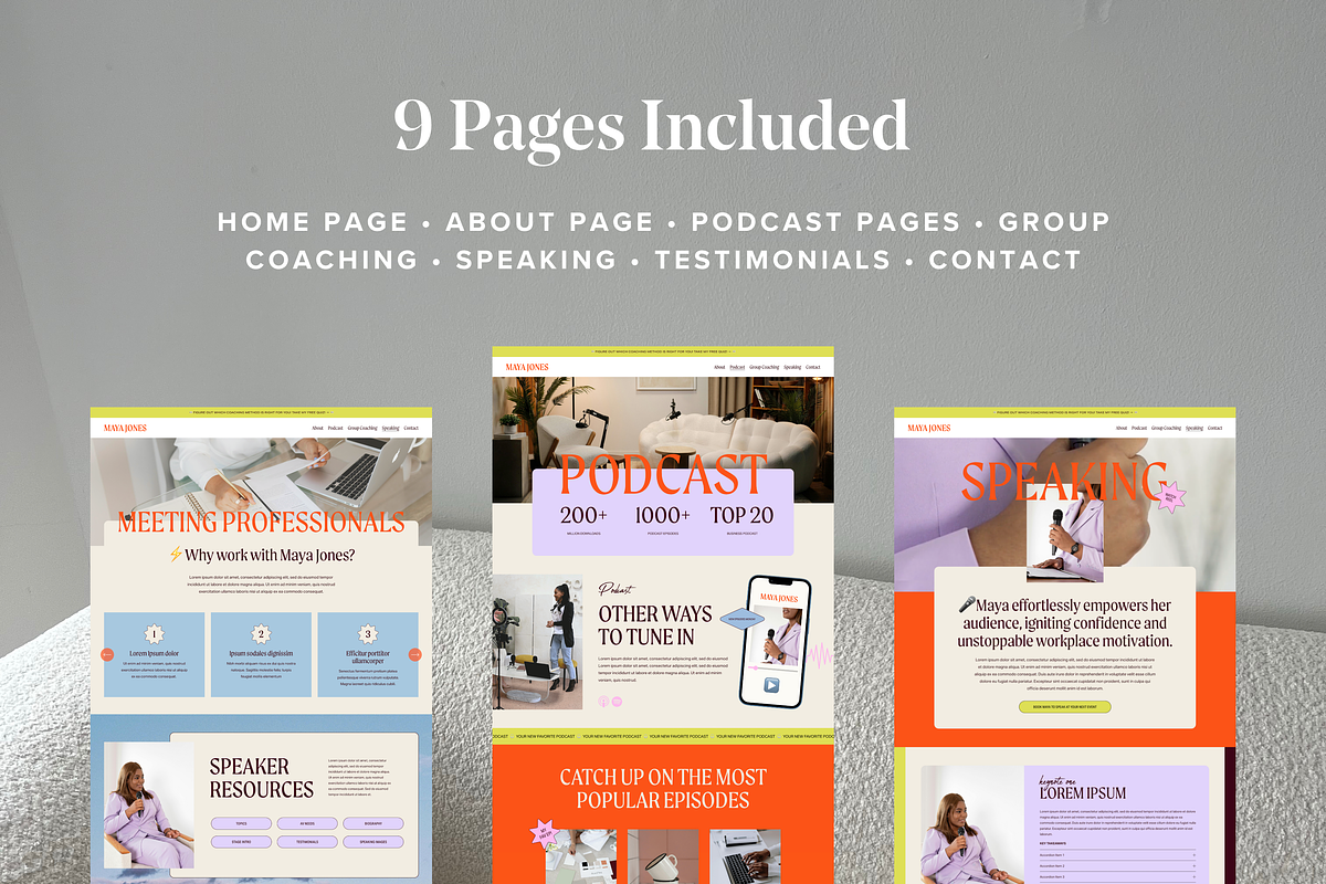 Squarespace Template Coach Website, a Squarespace Template by GoLive Website Templates (Photo 4 of 13)