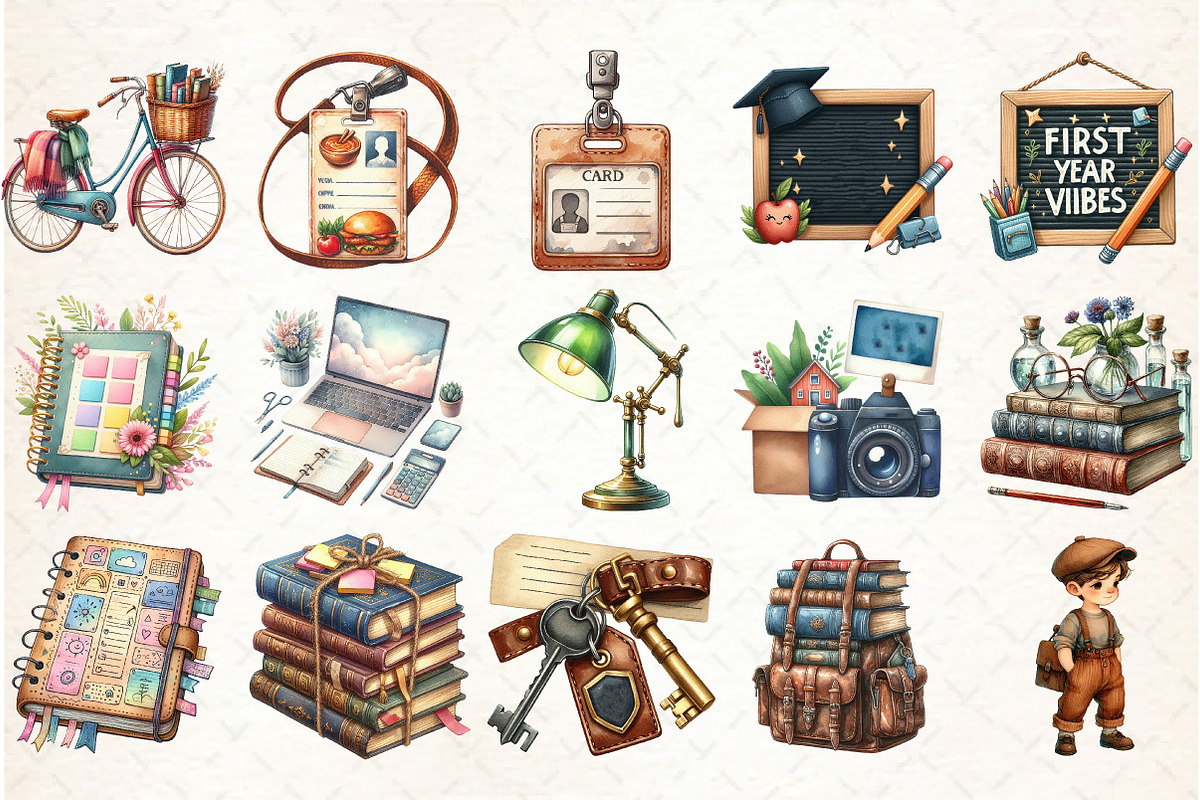 Freshman Year College Back to School, an Illustration by Libby Wishes (Photo 2 of 6)