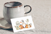 Cozy Halloween watercolor collection, a Seasonal Illustration by LiChu Art (Thumbnail 12 of 28)