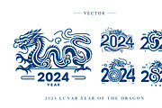 Chinese New Year of the dragon, an Animal Illustration by DesignFolioHub (Thumbnail 3 of 4)