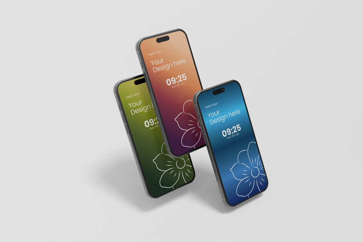 Realistic Premium iPhone 17 Mockup, an iPhone Mockup by Graphic Deal (Photo 2 of 6)