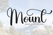 Mount | Script Font, a Handwritten Font by Scratchones (Thumbnail 1 of 9)