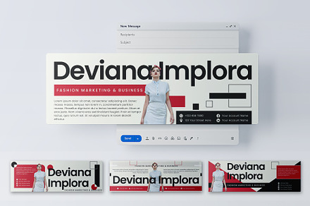 Geometric Email Signature, an Email Template by Artnivora.Std