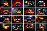 Creepy Halloween Pumpkin Wallpaper, a Background Graphic by Forhadx5 (Thumbnail 6 of 8)