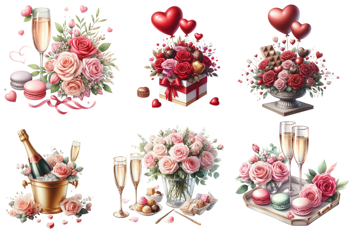 Valentine Champagne Candy Heart, an Illustration by Designworld (Photo 3 of 4)