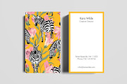 Striped For Life Business Card, a Business Card Template by Human-made. Made to feel. (Thumbnail 2 of 2)