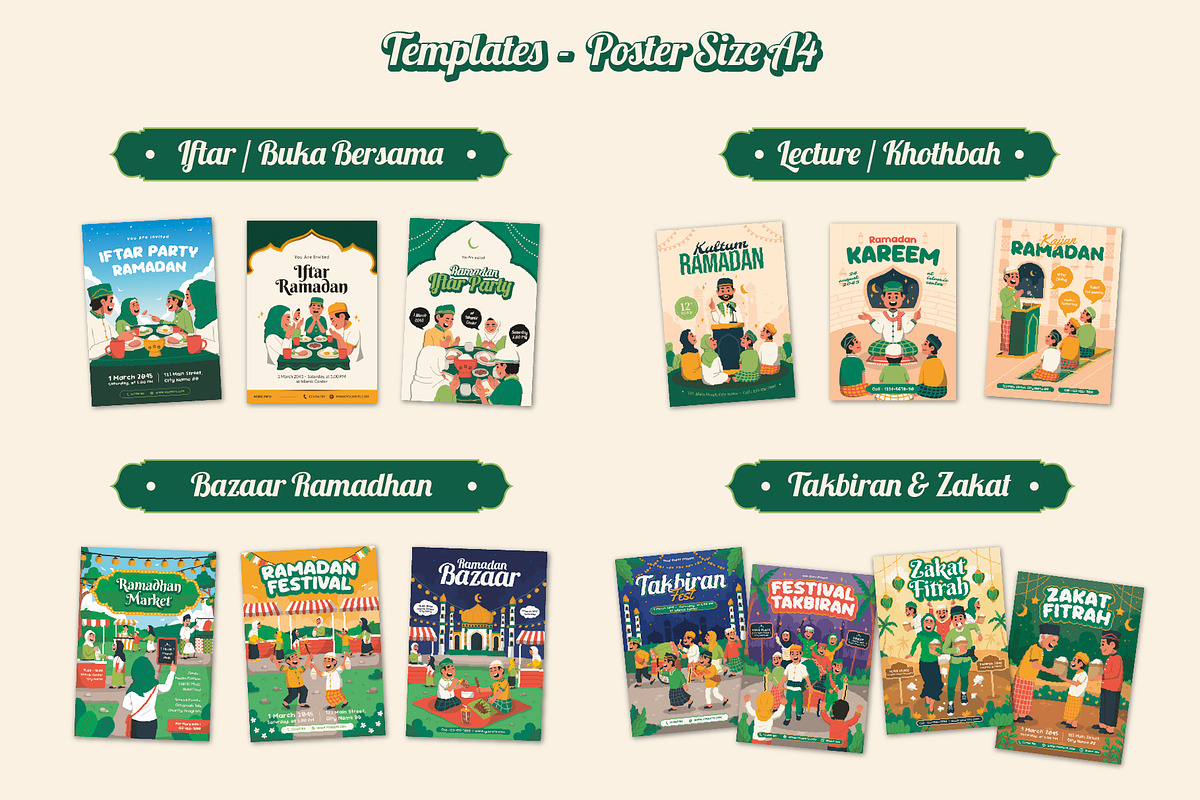 The Ultimate Ramadan Bundle, a Poster Template by Monstersvisual (Photo 2 of 11)