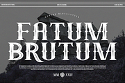 Fatum Brutum - Modern Blackletter, a Blackletter Font by Mofr 24 (Thumbnail 1 of 8)