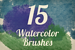 Watercolor Strokes Brush Pack 4