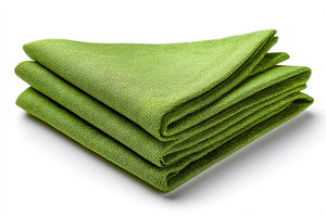 Stack of green fabric napkins soft t, a Background Photo by Pixeness Studio