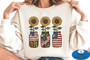 4th of July Sunflower Sublimation, a Seasonal Illustration by Daily.Designs (Thumbnail 2 of 5)
