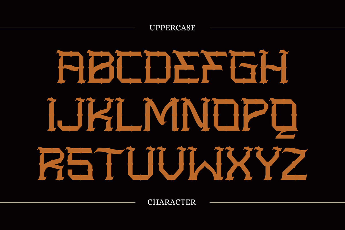 Nerog Gothic - Blackletter Logo Font, a Blackletter Font by Nirmana Visual (Photo 7 of 10)