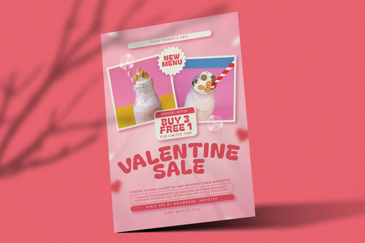 Entis - Valentine Sale Flyer, a Flyer Template by Attype (Photo 2 of 4)