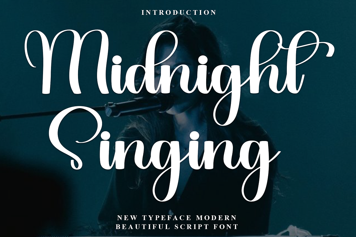 Midnight Singing, a Handwritten Font by InermediaSTUDIO (Photo 1 of 8)