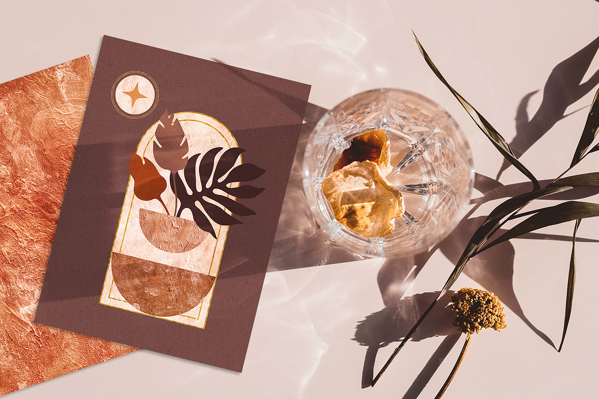 Tropical Leaves and Abstract Shapes, a Texture Illustration by CatJello Graphics (Photo 27 of 27)