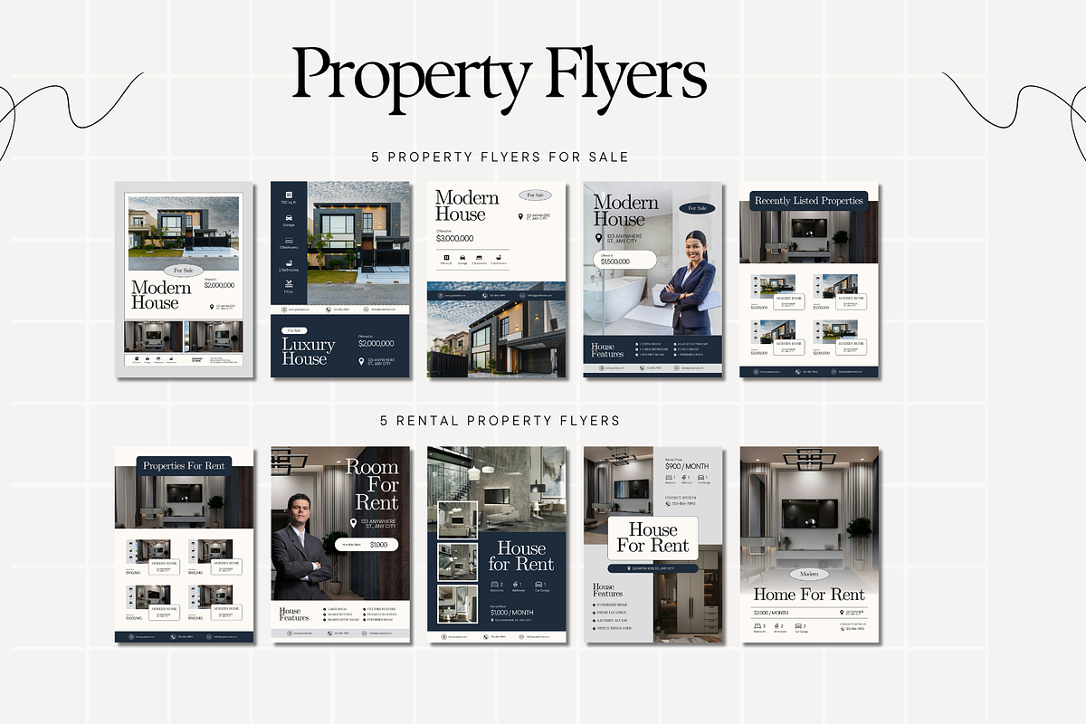 Real Estate Marketing Bundle, a Marketing Template by Anna Design Studio (Photo 3 of 11)