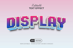 9 Pack Text Effect 3D Colorful Style