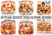 Autumn Quotes Sublimation Bundle, a Seasonal Illustration by OK Design (Thumbnail 2 of 6)