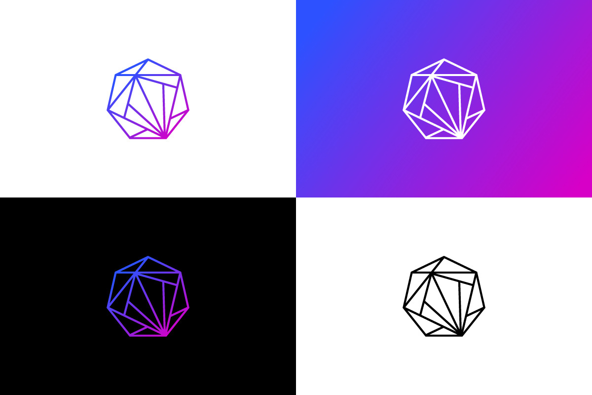 Vertexa Abstract AI & Geometric logo, a Branding & Logo Template by arhabib (Photo 9 of 9)