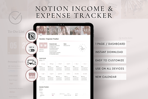 Notion Income & Expense Tracker