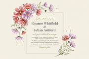 Cosmos Watercolor Floral Clipart, a Decorative Illustration by ForhadGFX (Thumbnail 2 of 15)