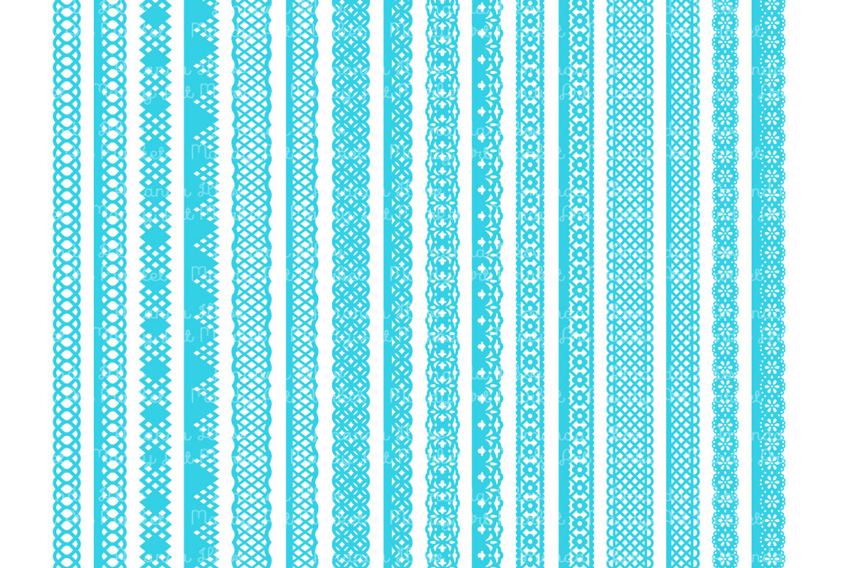 Bright Blue Clipart Borders, an Illustration by Amanda Ilkov (Photo 5 of 5)