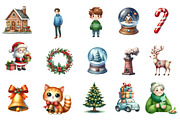 Christmas Family clipart, an Illustration by Designworld (Thumbnail 2 of 6)