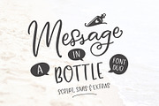 Message In A Bottle Font Duo, a Script Font by Ayca Atalay (Thumbnail 1 of 19)