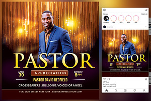 Pastor Church Flyer